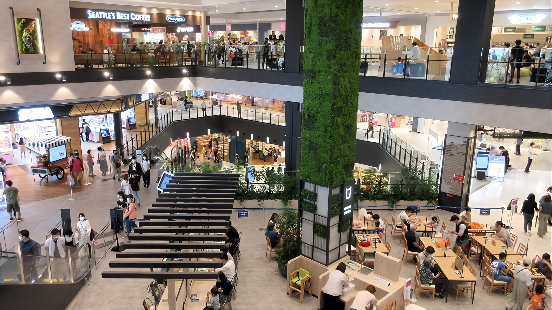 イオンモール川口の吹き抜け